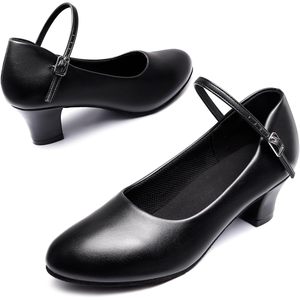 Chaussures de danse latine Dynadans pour femmes, à bride cheville, talon de 1,5 à 2 pouces, pour danse de salon, salsa, tango, flamenco - Product Image 4