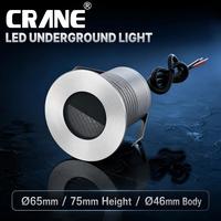 Lumière LED encastrée au sol anti-éblouissement à découpe demi-lune 5W avec dissipateur de chaleur à ailettes pour éclairage de passerelles et escaliers