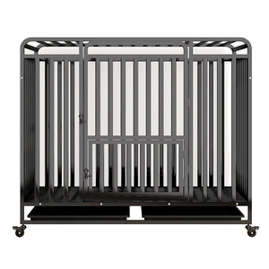 Große Metall Zwinger Hunde käfige Haus zwei Türen quadratische Kiste Rohr Eisen und Kunststoffs chale Paletten kasten Verpackung - Product Image 1