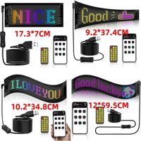 Nouveau Panneau LED Matrice de Pixels pour Pare-Brise de Voiture, Écran Électronique Décoratif DIY avec Contrôle par Application et Effet Lumineux Œil de Diable