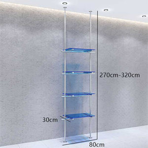 Vêtements magasin de chaussures étagère à chaussures présentoir colonne murale en acier inoxydable demander en direct acrylique sac d'affichage étagères de rangement - Product Image 5