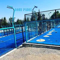 Terrain de padel Panoramique Complet Paddle Tennis Gazon Artificiel Floring extérieur Courts de paddle-tennis panoramiques entièrement portables