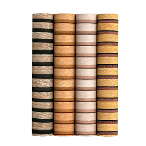 Rouleau d'autocollant mural pour meuble <span class=keywords><strong>TV</strong></span> de luxe moderne imperméable à l'eau rayures en bois peler et coller pour le salon motif géométrique - Product Image 1