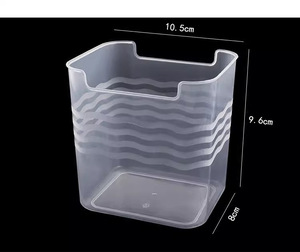 Trong suốt nhà bếp thực phẩm container Organizer lưu trữ box với Tủ lạnh Side Door phân loại <span class=keywords><strong>Crisper</strong></span> cho rau và trái cây - Product Image 6