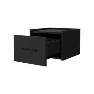 Mesita de Noche Flotante de Pared Wenge, Estante de Almacenamiento Minimalista para Dormitorio - Product Image 3