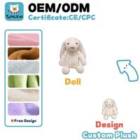 Fabricante de Peluches Personalizados con Logotipo y Múltiples Colores, Conejo de Orejas Largas de Peluche, Lindo Conejito de Peluche con Camisetas CPC