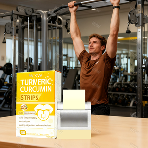 도매 강황 커큐민 경구용 용해 스트립 항산화 지원 경구용 스트립 강황 커큐민 추출물 보충제 - Product Image 2