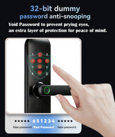 Yoheen Wifi BLE TTlock App contrôle à distance Code numérique RFID carte clé serrure de porte intelligente pour hôtel appartement