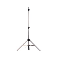 Trépied mannequin en acier inoxydable, ajustable, pour salon de coiffure, pour formation à la coiffure, porte-pince de tête, 1 pièce