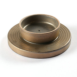 Ceramic Elevated Dish Rust Glaze <b>Small</b> Side Plate Handmade Restaurant Serving <b>Tray</b> - Product Image 4