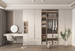 Specchio da Toeletta Minimalista Illuminato Regolabile, Mobile Moderno in Acciaio Inox con Pannello in Legno e Vano Portaoggetti per Camera da Letto e Soggiorno - Product Image 5