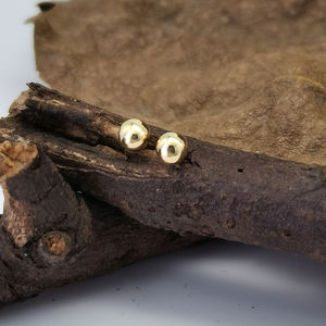 Chuỗi khuyên tai Caledo không cần ren, vàng 14k nguyên chất, kiểu dáng cổ điển, đầu bi vàng 14k nguyên chất, đánh bóng cao cấp, 5 cái - Product Image 4