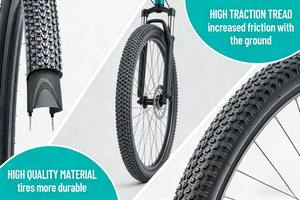 Neumáticos de Bicicleta de Carretera Duraderos de 29x2.10 Pulgadas para Bicicletas de Montaña y Carretera, Uso Urbano, Piezas de Bicicleta - Product Image 6