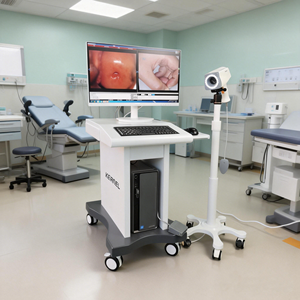 Kernel KN 2200 Video Colposcopio Full Set with <strong>Trolley</strong>, Computer <strong>Printer</strong> Gynecological Diagnosis of Vulva, Vagina, Cervix - Product Image 4