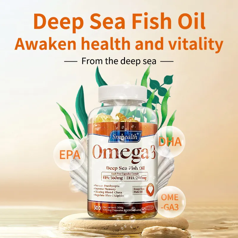 Görme korumak bellek balık yağı Softgels kan takviyesi EPA18 & DHA12 & Omega 3 düzenler geliştirmek