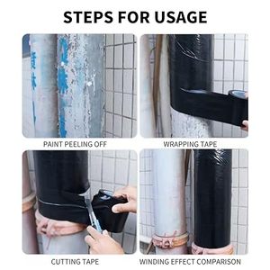 PVC chịu nhiệt chết cắt ống bọc băng cho bảo vệ chống ăn mòn cống và ngầm Ống cách nhiệt ngoài trời - Product Image 4