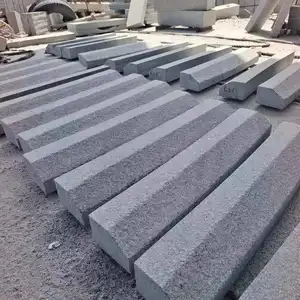 Calçada de Granito cinza chinês barata, calçada de processamento em forma especial ao longo de curvas de pedra