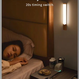 โคมไฟแม่เหล็กแบบเหนี่ยวนำมือจับไม้โคมไฟตู้เสื้อผ้าข้างเตียง LED โคมไฟเซนเซอร์ตรวจจับการเคลื่อนไหวรุ่นใหม่ปี2025 - Product Image 2