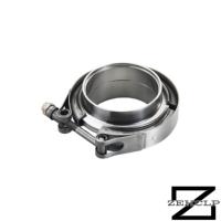 Collier de serrage V-band en acier inoxydable SS304 personnalisé avec kit de bride pour tuyau d'échappement turbo de 1,5 pouce, colliers de serrage V-band robustes à vis en T pour échappement