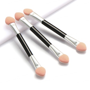 Lot de 100 applicateurs de fard à paupières jetables double face, applicateurs ovales à embout éponge, outils de maquillage pour les yeux, ensemble d'applicateurs de fard à paupières en vrac - Product Image 5
