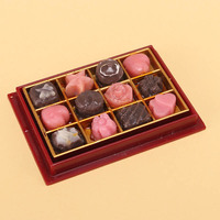Miniatura de Comida y Juguetes para Casa de Muñecas: Chocolate, Dim Sum, Postres - Modelo en Miniatura para Decoración y Regalo