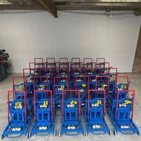 Machine industrielle électrique mobile manuelle 2-45 pour la fabrication de briques creuses en cendres volantes et de pavés, avec moteur et roulement
