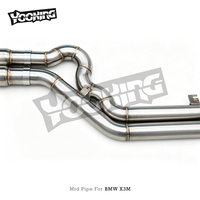 Tuyau d'échappement intermédiaire OEM à longueur égale avec tuyau en Z pour BMW X3M/X4M F97/F98 3.0T 2019-2023 en acier inoxydable