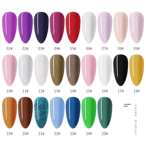 ผงกลิตเตอร์อะคริลิคสำหรับทำเล็บ 25 สี ขนาด 10 มล. สีสำหรับแกะสลักลายเล็บ ต่อเล็บแบบฝรั่งเศส สีใส ชมพู ขาว สำหรับจุ่มตกแต่งเล็บด้วยเพชร - Product Image 2