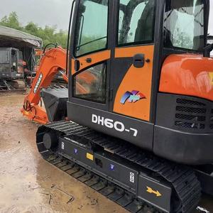 รถขุดขนาดเล็ก Doosan DH60-7 มือสองจากเกาหลีแท้ น้ำหนัก 6 ตัน รถขุดไฮดรอลิกขนาดเล็ก ชั่วโมงการทำงานต่ำ เหมาะสำหรับงานเทศบาล - Product Image 3