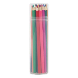 Paquete de tubo de plástico <span class=keywords><strong>24</strong></span> piezas Juego de lápices de colores al óleo Juego de lápices de colores solubles en agua - Product Image 2