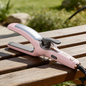 Nueva <span class=keywords><strong>Plancha</strong></span> <span class=keywords><strong>de</strong></span> <span class=keywords><strong>Pelo</strong></span> <span class=keywords><strong>de</strong></span> Cerámica con <span class=keywords><strong>Vapor</strong></span> 2 en 1 para Alisar y Rizar |   Peinado rápido para cabello húmedo y seco - Product Image 4