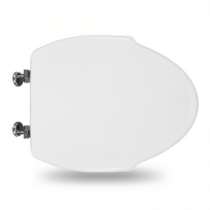 Asiento de inodoro para GSI Vaso Oceano 1 Forma 10 blanco con bisagras pasantes, 50.5 cm de largo, 37.5 cm de ancho - Product Image 3