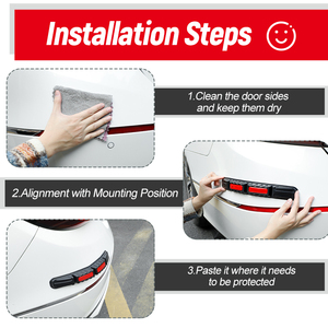 2 buah Bumper belakang mobil TPU lembut antigores pelindung Anti tabrakan Bumper depan dan belakang mobil Strip pelindung reflektif - Product Image 5