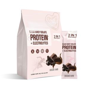 Protéine Isolat de Lactosérum Transparente Marque Blanche <span class=keywords><strong>Sans</strong></span> <span class=keywords><strong>Lactose</strong></span> <span class=keywords><strong>Sans</strong></span> <span class=keywords><strong>Gluten</strong></span> Saveur Naturelle Punch Tropical 20g Poudre Protéinée - Product Image 2