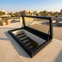 Ventana de Techo de Aluminio de Fácil Instalación para Ático de Villa Europea, Impermeable, con Aislamiento Térmico, Diseño de Proyecto Personalizado