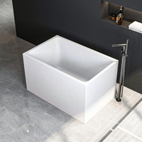 Baignoire autoportante en acrylique pour intérieur, petite, avec support, vente en gros OEM/ODM UPC