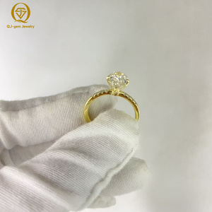 Bague de fiançailles personnalisée pour femme, classique, taille poire, or 18 carats de haute qualité, avec certificat IGI, gravure intérieure gratuite - Product Image 2
