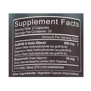 OEM Keto BHB capsule integratore chetogenico Keto polvere brucia pillole migliorare l'energia BHB capsule chetoni esogeni pillole - Product Image 3