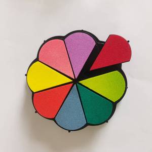 Ensemble de tampons encreurs DF, motif goutte d'eau en forme de pétale, <span class=keywords><strong>encre</strong></span> à base d'eau, papier moyen, sceau de bureau, fournitures de décoration créatives DIY - Product Image 2
