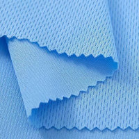 Tissu en maille œil-de-perdrix 100 % polyester 180 g/m², écologique, respirant, anti-boulochage, pour vêtements de sport, jupes, sacs, filles - Vente en gros