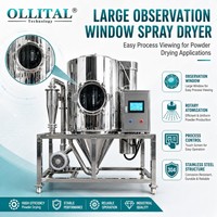 Ollital Large Viewing Window Centrifugal Spray Dryer with Touch Screen Control for Process Observation and R&D