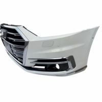 Bumper Depan dengan Grille Krom OEM 4N0807065A Suku Cadang Bodi Mobil untuk Audi A8 D5 2018-2021 A8L Quattro Cover Bumper Depan Lengkap