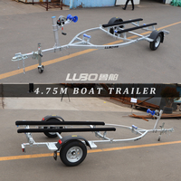 Remorque pour bateau en bois de 4,75 m