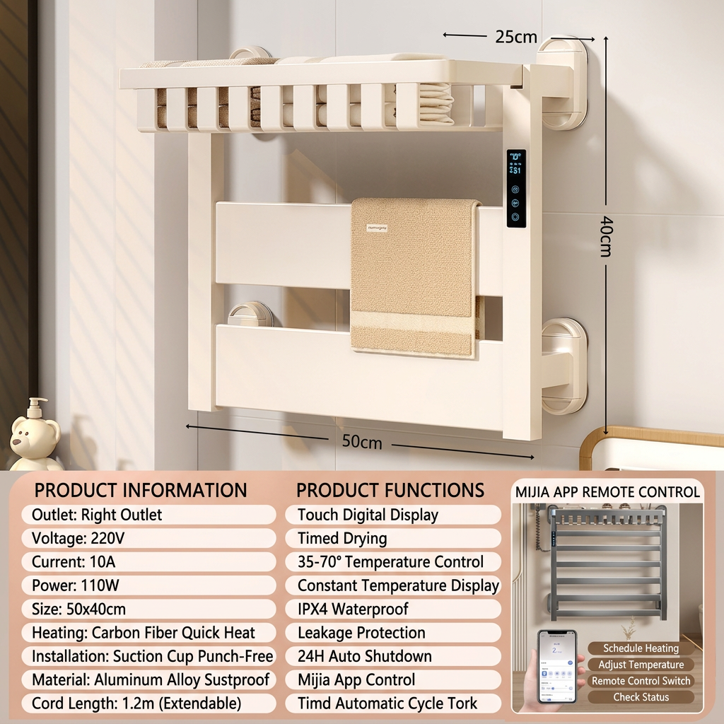 Suction cup-cream wind-5040-digital wifi-right line