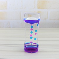 Liquide mouvement barboteur minuterie coloré huile sablier TDAH anxiété jouets sensoriels calme soulagement du Stress bureau jouets décor minuteries d'eau