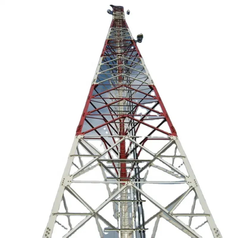 46m angolo griglia in acciaio torre di comunicazione autoportante fornitore di servizi Internet torre 4G 5G