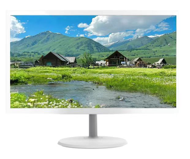 22-Inch Full HD TN Panel PC Monitor with 75Hz Refresh Rate Flat Design for Business Desktop Use
