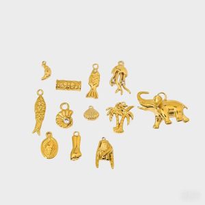 Horror Zircon Gold Stainless Steel Pendant Professional Factory Direct Wholesale Integrated Inlay Design Vacuum Melted Women's - Product Image 2