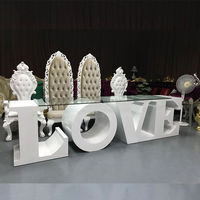 TABLEAU DE LETTRES D'AMOUR en PVC acrylique de luxe pour événement de mariage