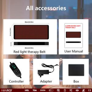 Sabuk Terapi Cahaya Merah ILUXRED untuk Anjing Peliharaan, Inframerah LED 660Nm 850Nm, Perangkat Cahaya Merah Veteriner yang Dapat Dipakai Seluruh Tubuh - Product Image 4